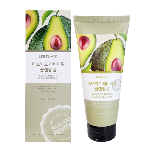 Lebelage Avacado Revital Cleansing Foam Face Wash