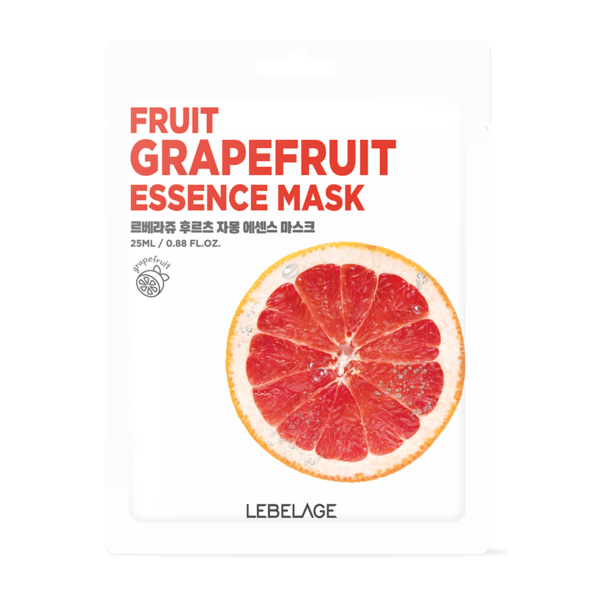 Lebelage Fruit Grapefruit Essence Sheet Mask x10pcs