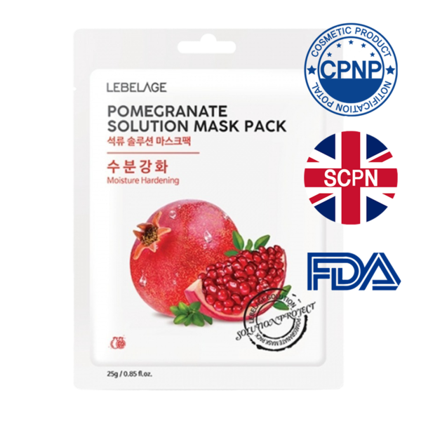 Lebelage Pomegranate Solution Sheet Mask x10pcs