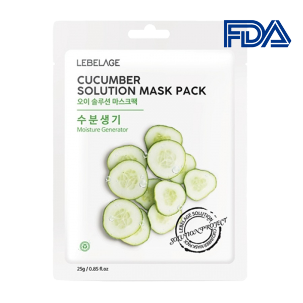 Lebelage Cucumber Solution Sheet Mask x 10pcs