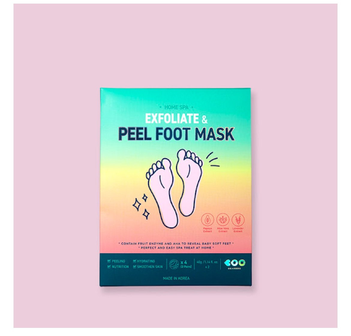 Dearboo Exfoliate & Peel Foot Mask - Image 2
