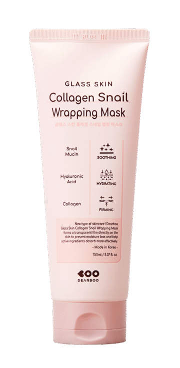 Dearboo Glass Skin Collagen Snail Wrapping Mask 150ml
